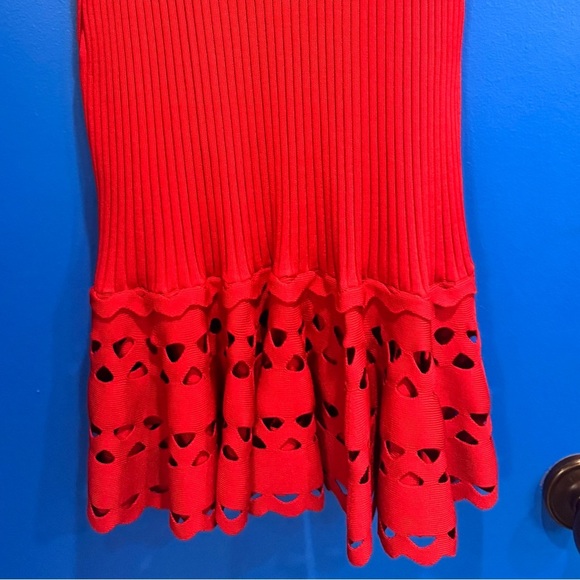 Jonathan Simkhai Vibrant Red Midi Dress - Picture 12 of 14